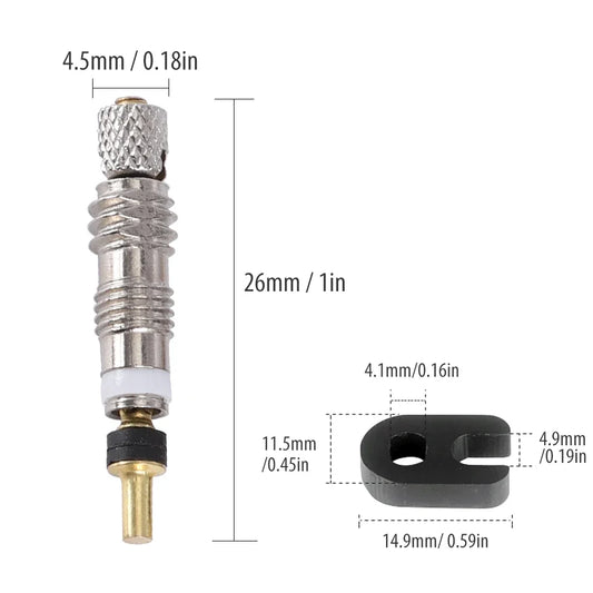 Robustes Messing Tubeless Core Remover Tool für Presta-Ventile – präzise - langlebig