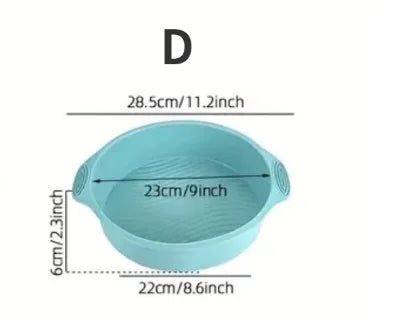 6tlg. Silikon Backformen Set - Ofenfest - Vielseitig für Gebäck - Kuchen