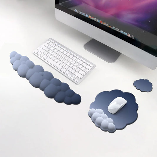 Ergonomisches Büro-Set mit Handgelenkauflage und rutschfester Schreibtischunterlage