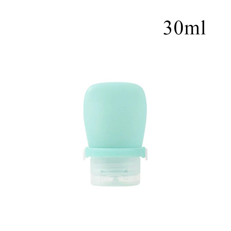 Auslaufsichere Silikon-Reiseflasche 30-90ml – flexibel, nachfüllbar - kompakt