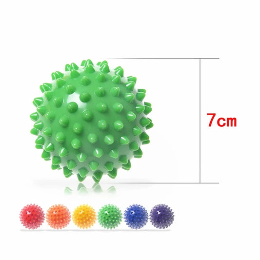 7 cm PVC Massage Ball mit harten Spikes für Muskelentspannung Fußpflege