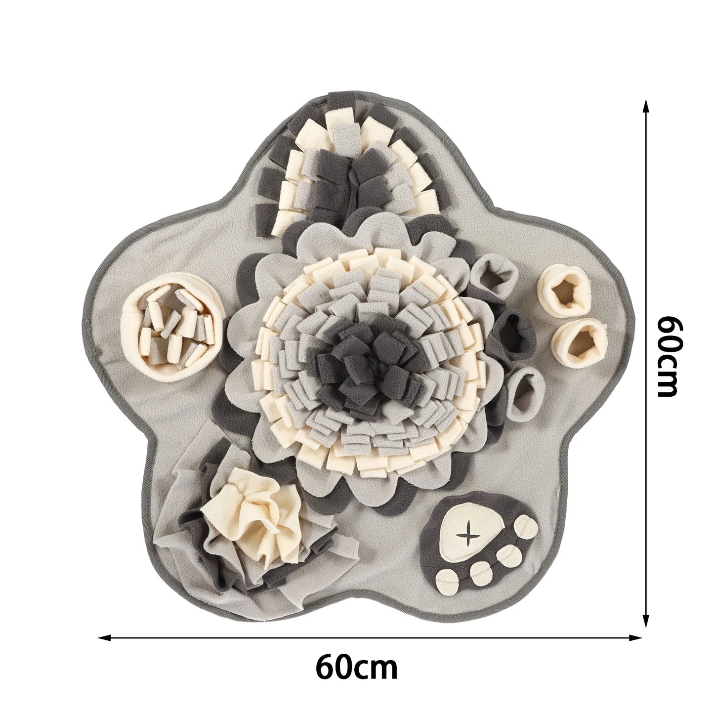 Interaktive Schnüffelmatte für Hunde mit Quietscher und Leckerlisuche