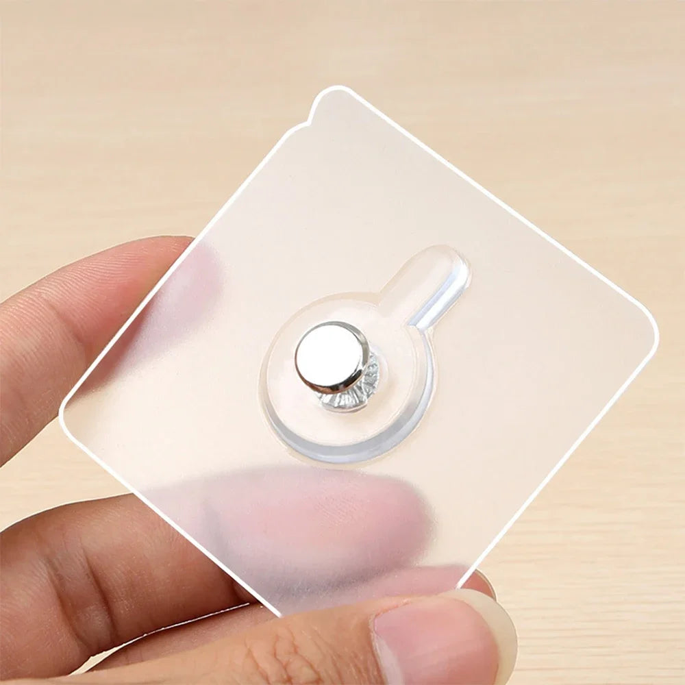 Selbstklebehaken Transparent für Fotorahmen Uhr – Kein Bohren nötig (3kg)