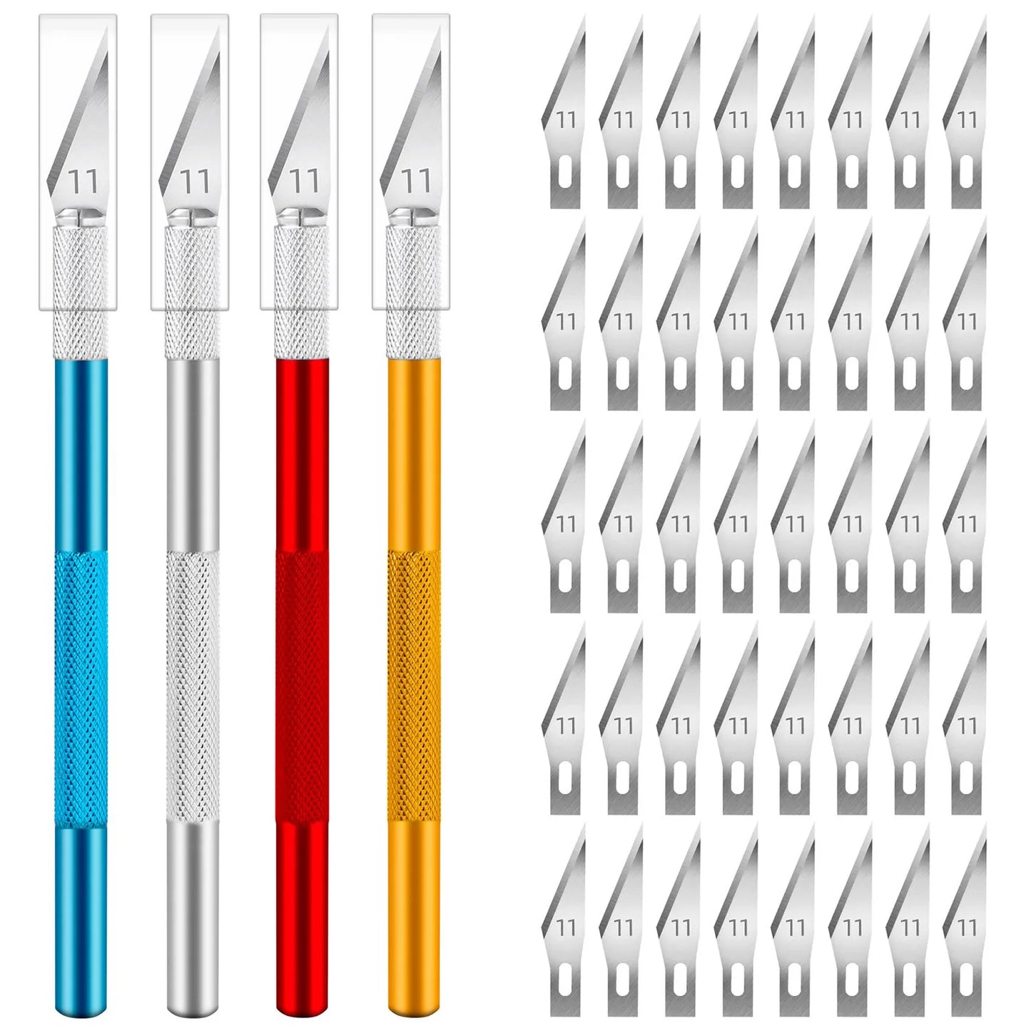 Metall Skalpellmesser Set mit 5 Klingen für DIY Gravur und Reparatur