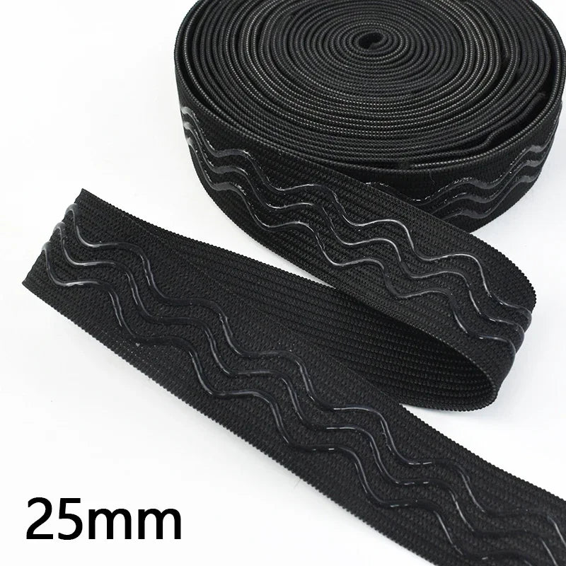 Elastische Silikonbänder 2-10m 20-40mm für Yoga und Sportswear