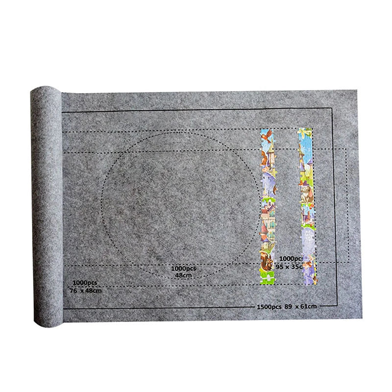 Puzzle Rollmatte für bis zu 1500 Teile – Tragbar & Praktisch, für Jigsaw