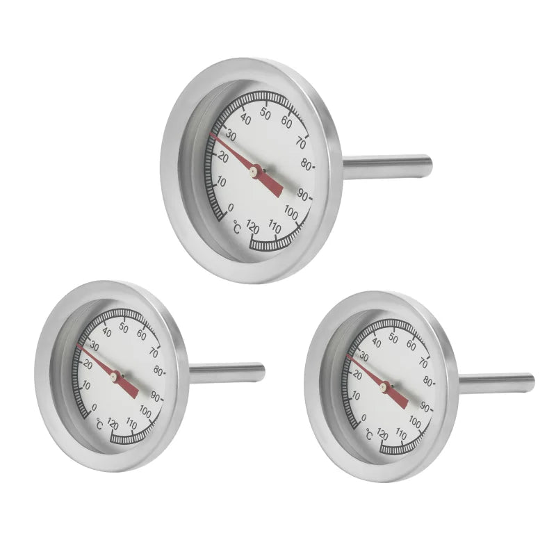 Ofenthermometer mit Edelstahlsonde 0-120 Grad für präzises Fleischgaren
