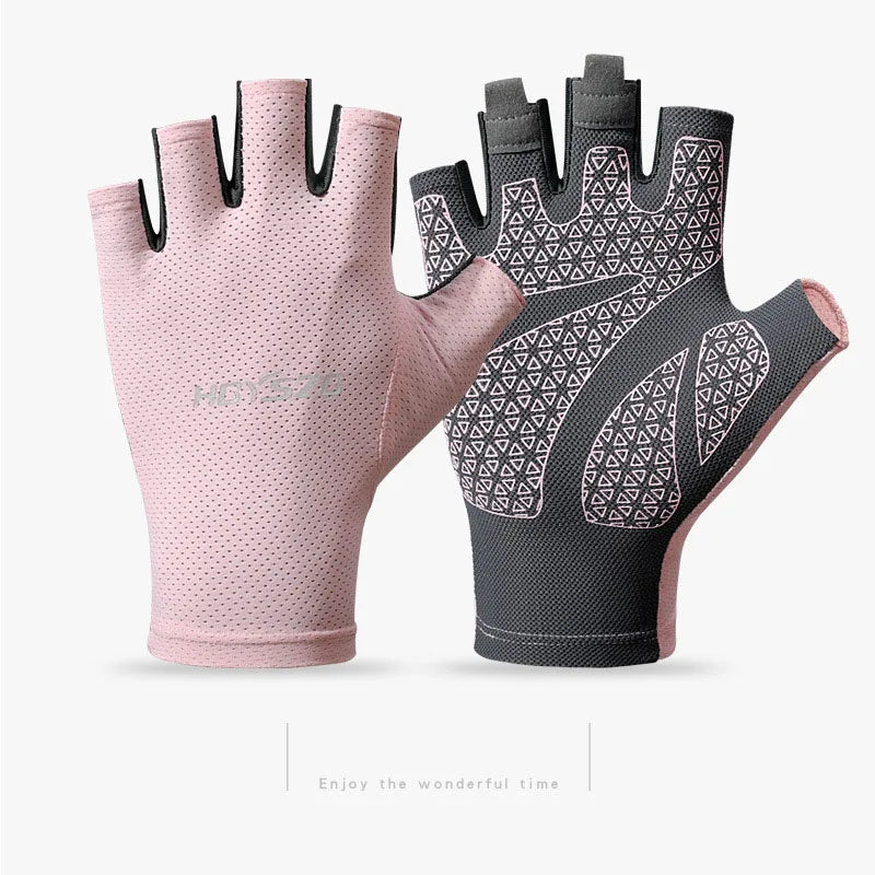 Maximaler Schutz - Flexibilität: Unisex fingerlose stoßfeste Handschuhe sommerleicht