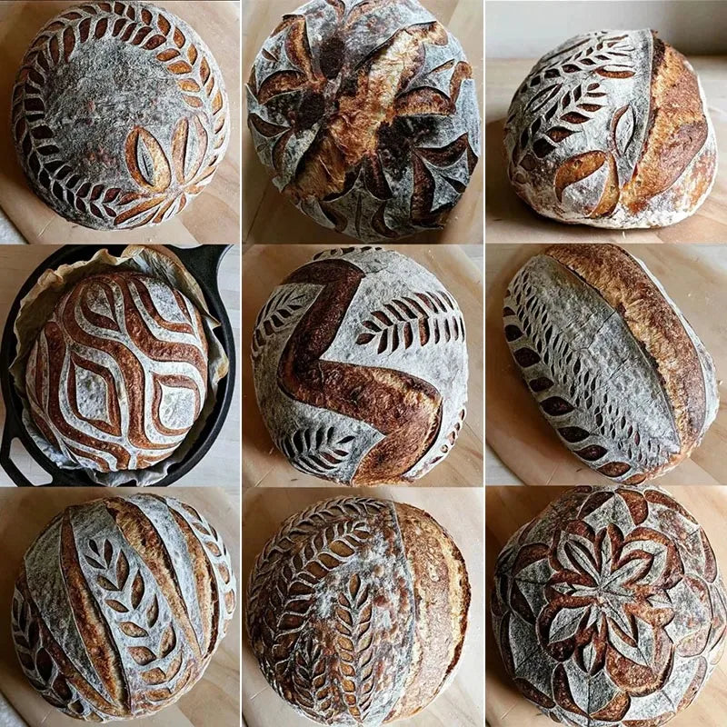 Professionelles Brotmesser mit Hochcarbonstahl und Musterklinge für präzises Schneiden