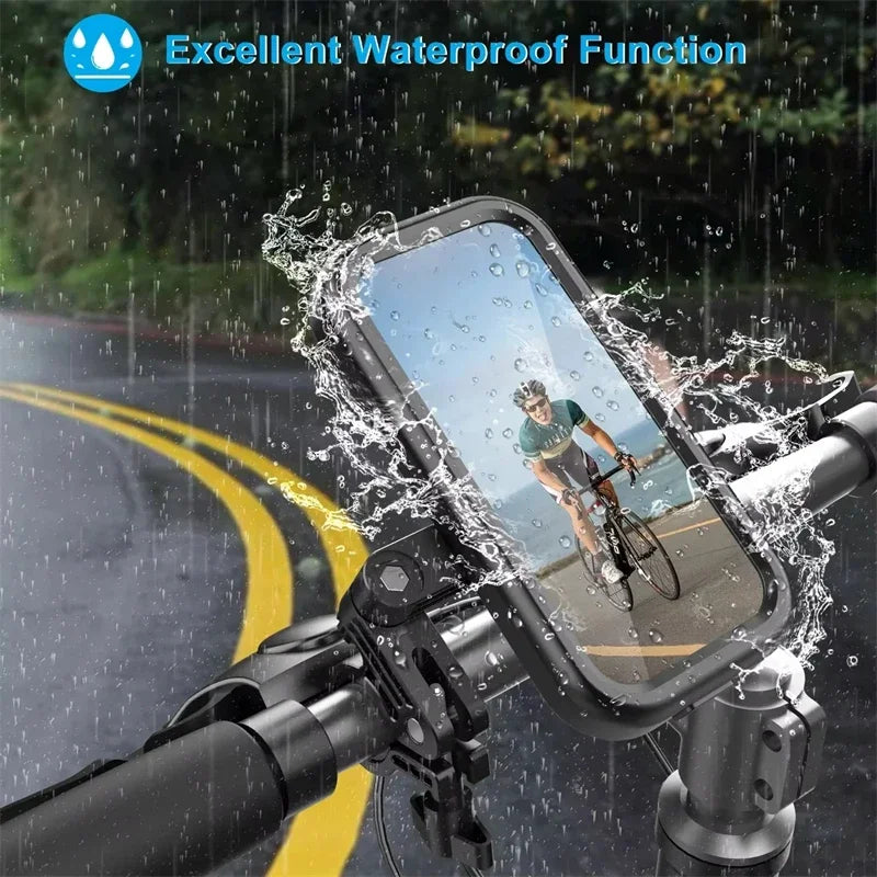360 Grad drehbare wasserdichte Handyhalterung für Fahrrad Motorrad 4.7-6.8 Zoll