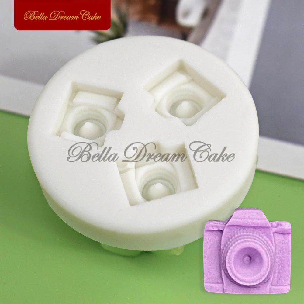 3D Mini Kamera Silikon Form – Flexibel - Lebensmittelecht für Backen - Basteln
