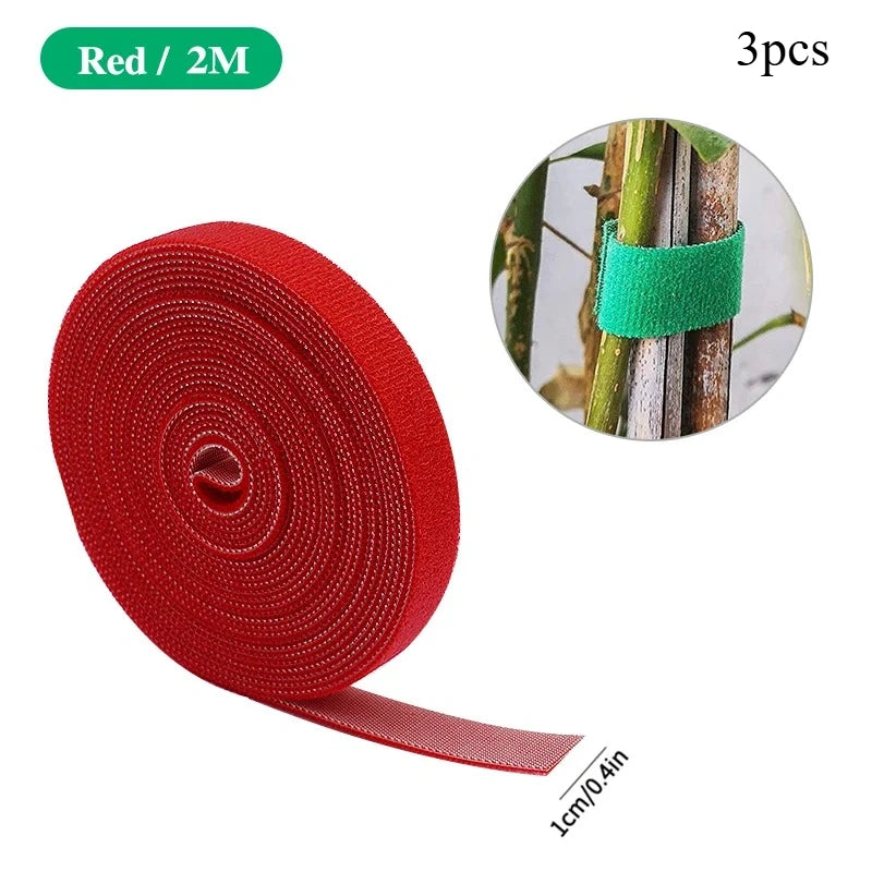 Nylon Pflanzenbänder 3 Rollen 2m flexibel für Gartensupport