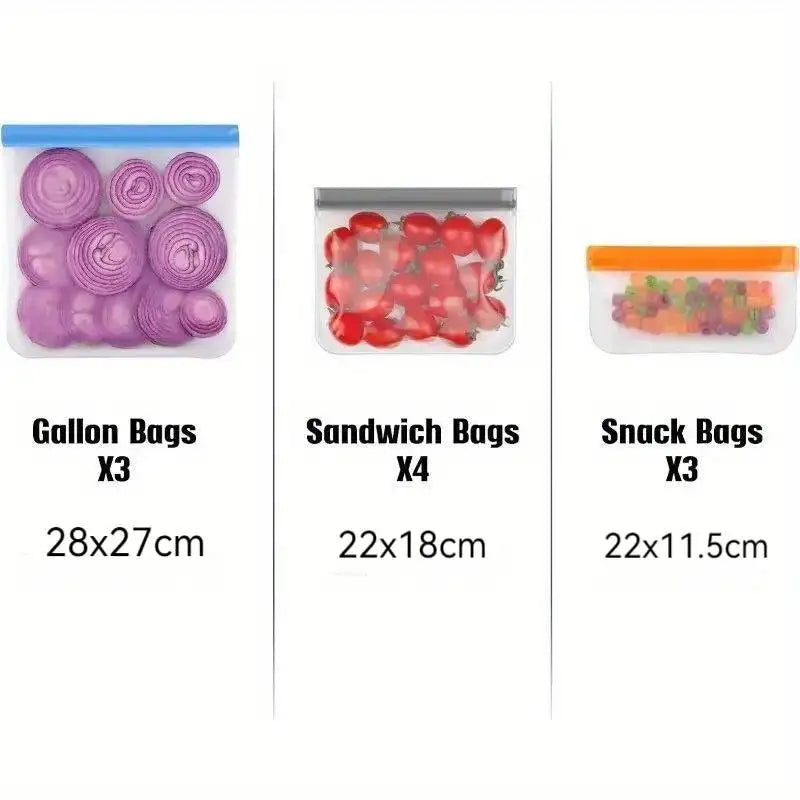 Wiederverwendbare Lebensmittelbeutel Auslaufsicher Frischebeutel