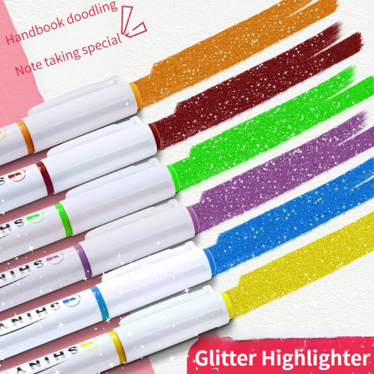 4 Farben Pastell Textmarker Set mit feiner Pinselspitze für Schule Büro