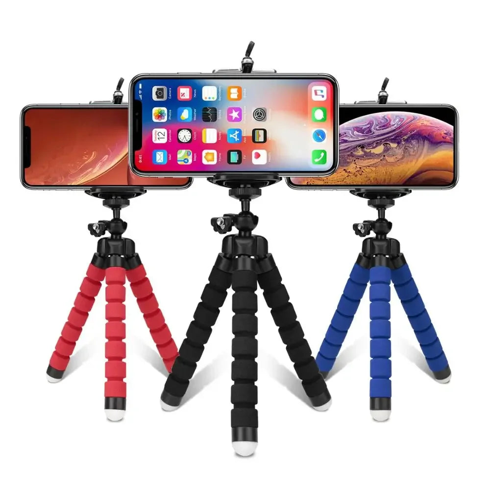 Flexibles Handy Stativ mit Halterung für Smartphones und Kameras