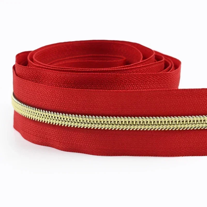 Nylon Reißverschluss Meterware DIY Kleidung Taschen Reparatur 5/10/20m Länge