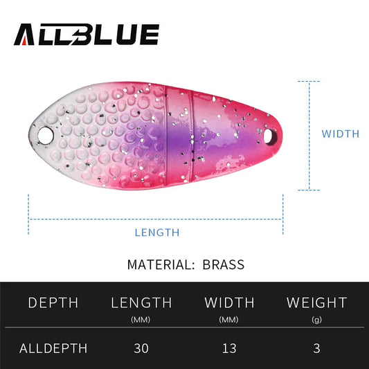 Bunter Mini Metall Löffel Angelköder 3g 30mm für Forelle Döbel Barsch