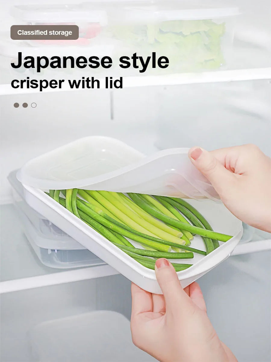 Lebensmittel Frischegarantie: Transparenter Crisper Container 350-1600ml