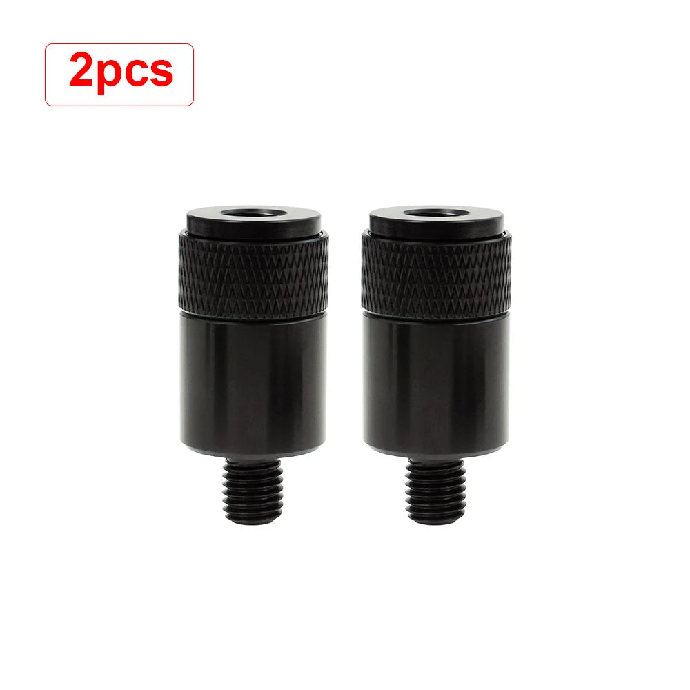 2x Schnellwechsel-Anschluss Karpfenangeln Aluminium Twist-Lock Adapter für Ruten