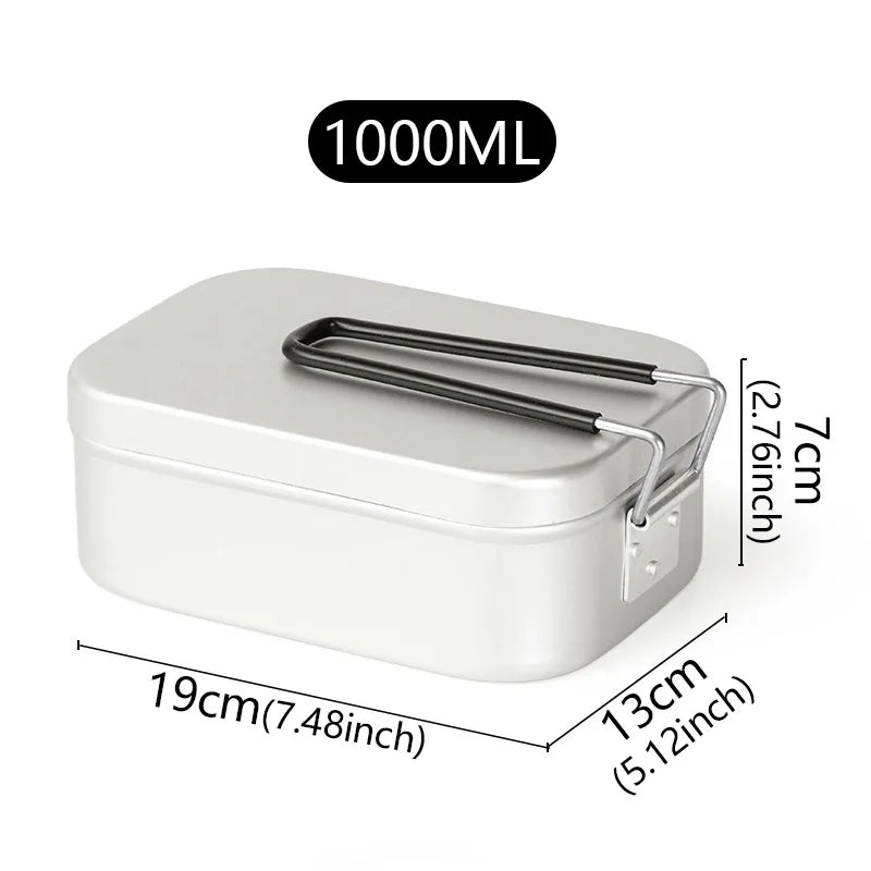 Tragbarer isolierter Aluminium-Lebensmittelbehälter für Outdoor