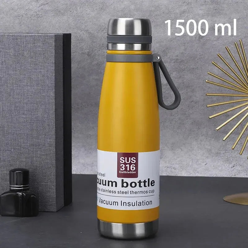 Vakuumisolierte Edelstahl-Thermosflasche 850-1500ml – warm - kalt lang