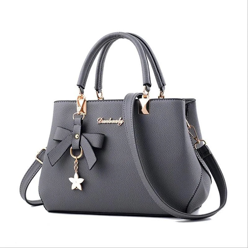 Elegante Damenhandtasche aus PU-Leder mit viel Stauraum - stylischen Details