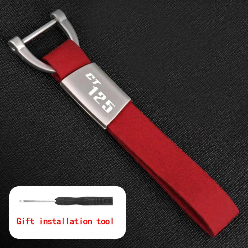 Motorrad Schlüsselring Legierung Wildleder Leder Zubehör – Ihre Wahl