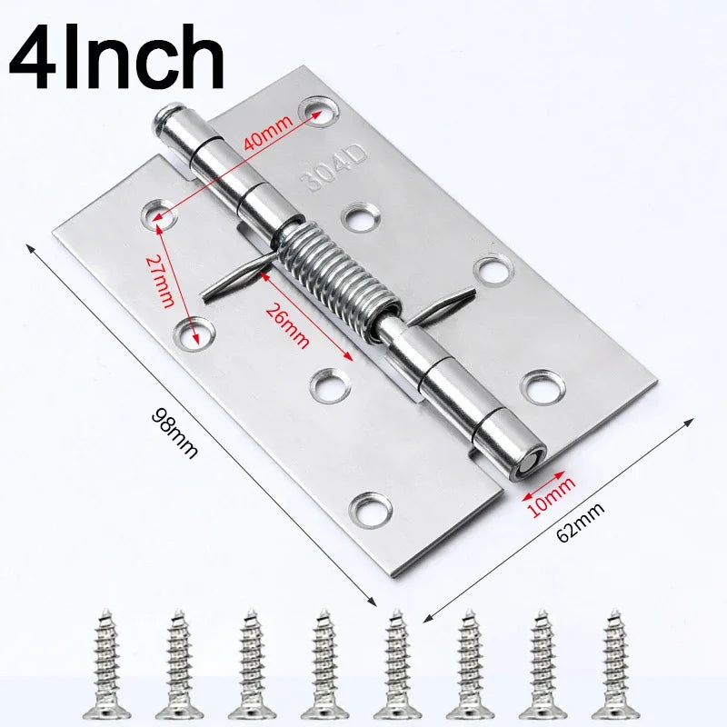 Automatisch schließende Edelstahl-Türscharniere 1/2Set – robust - leise