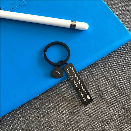 Drive Safe Schlüsselanhänger mit Buchstaben Geschenk für Paare - Liebhaber