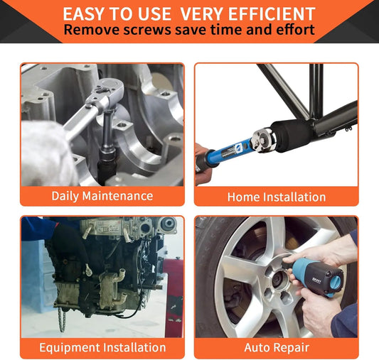 1/2" Deep Impact Steckschlüssel Satz Metrisch für Werkstatt - Kfz