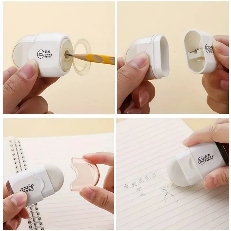 Multifunktionaler Radiergummi Bleistiftspitzer 2in1 Werkzeug Studenten Büro Kunst