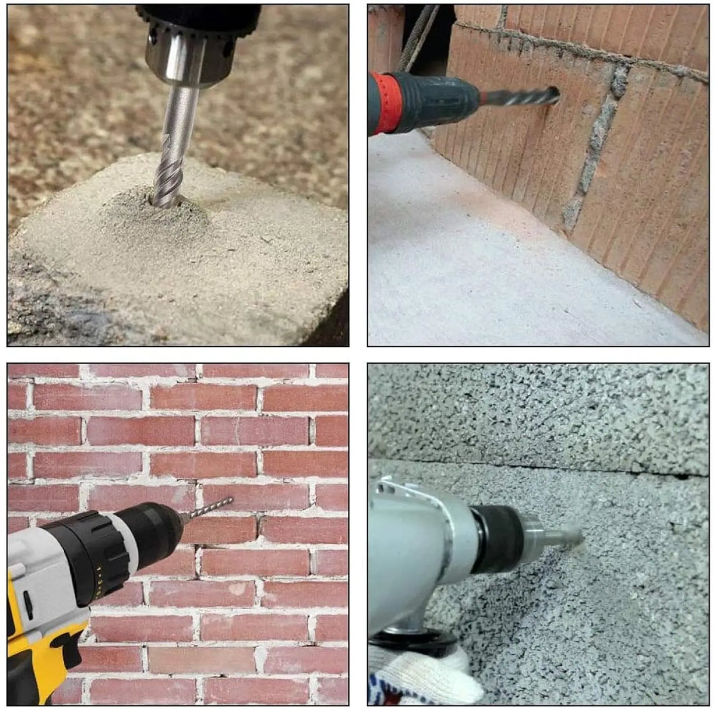 SDS MAX Lochsäge 18-25mm Sechs Klingen für Beton Ziegel Mauerwerk