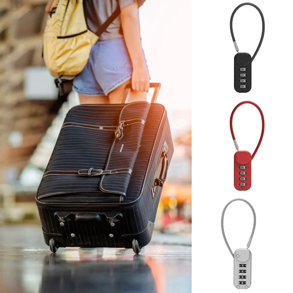 Tragbares 4-stelliges Zahlenschloss aus Zinklegierung für Outdoor-Schutz