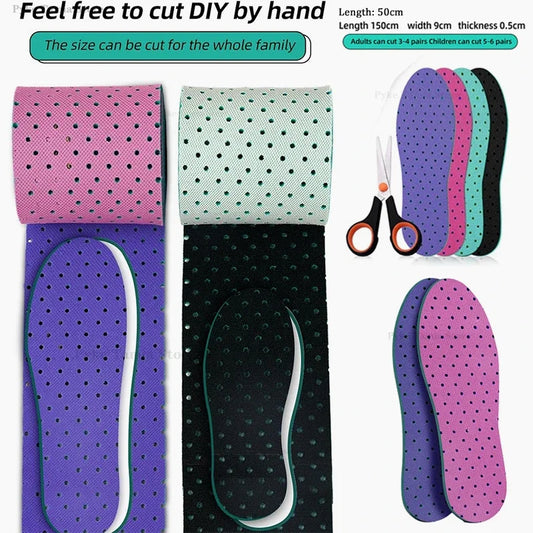 Zuschneidbare Einlegesohlen für Sport Alltag – Komfort, Atmungsaktiv, Stoßdämpfung