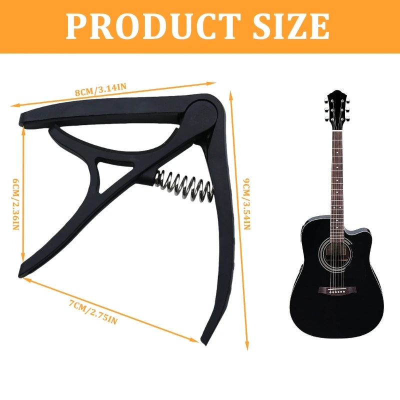 Verstellbarer Gitarren-Kapodaster mit Silikon-Pad für präzises Stimmen