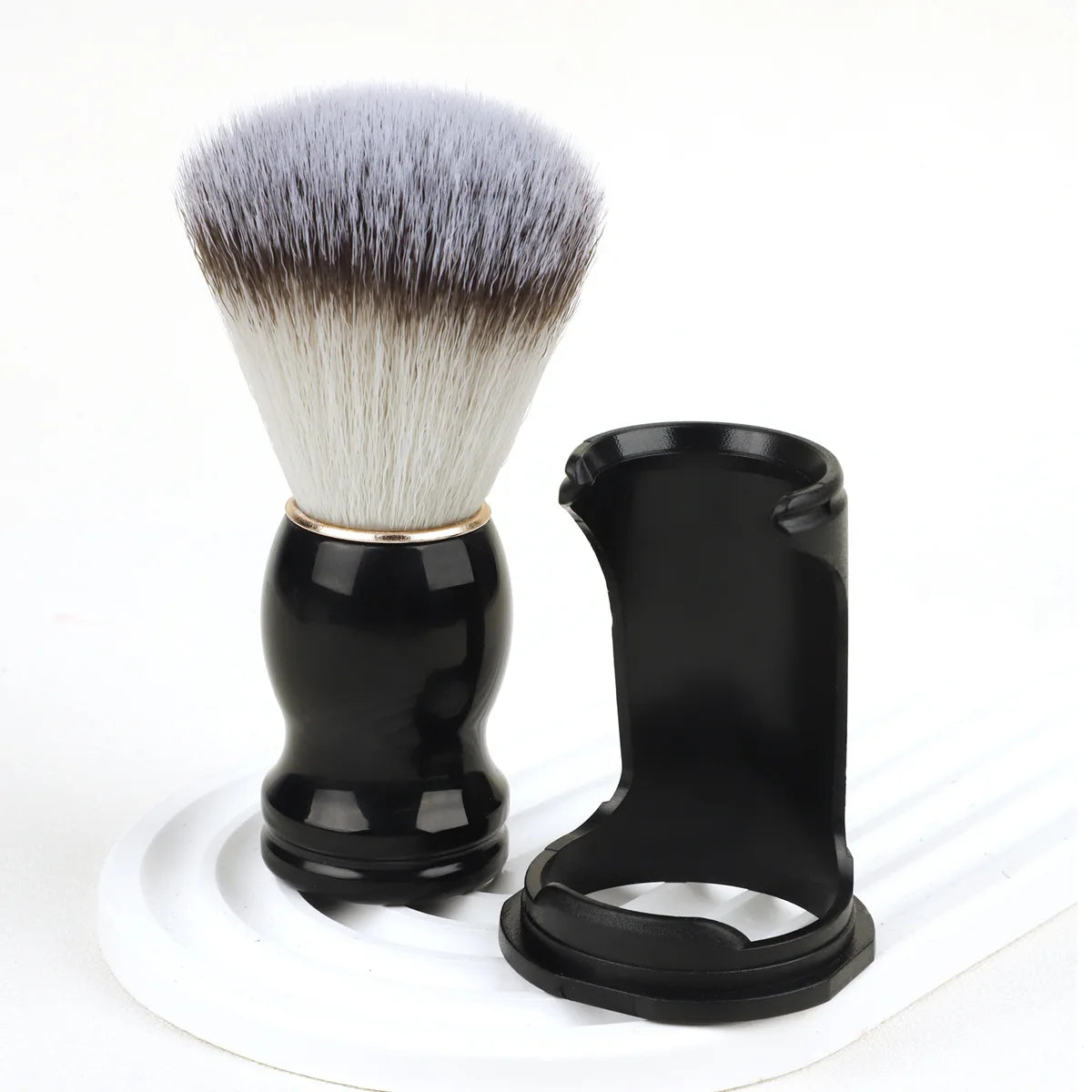 Rasierpinsel mit Wildschweinborsten und Holzgriff Fan Form für Herren Pflege