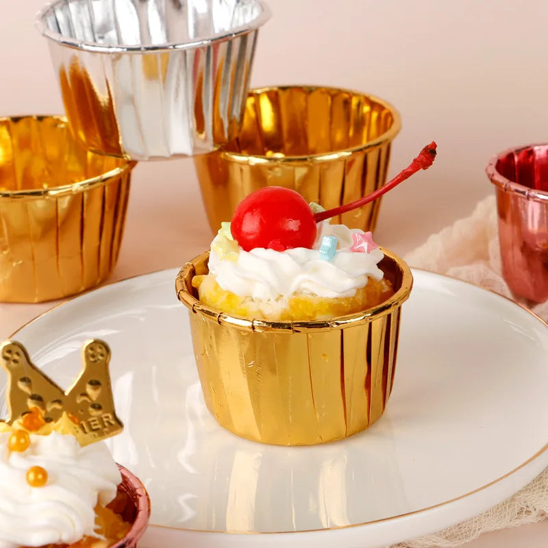 50 Mini Muffin Tassen Papier – 50er Set, vielseitig - umweltfreundlich gestalten