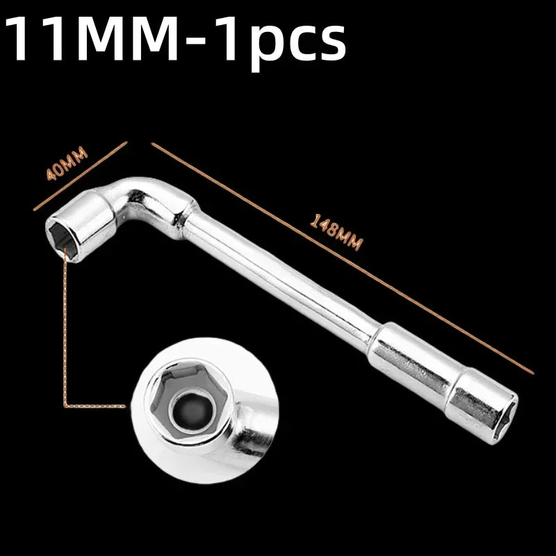 Robuster L-förmiger Hexagon Steckschlüssel 6-15mm – Kraftsparend - präzise