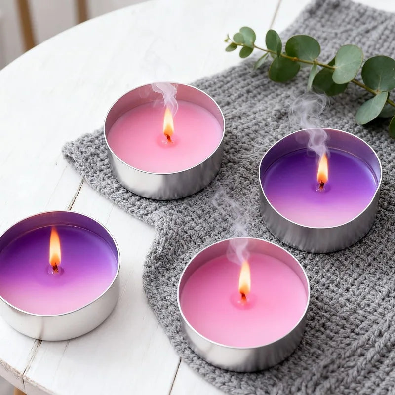 Leere Aluminium-Teelichtdosen für DIY-Kerzenherstellung in Sets