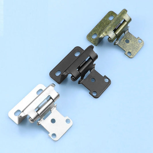 2er Set 1/2inch Overlay Stahlscharniere mit Schrauben Selbstschließend
