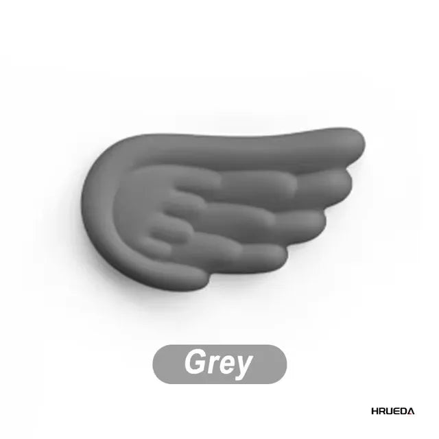 Ergonomische Tastatur-Maus-Handgelenkauflage mit Memory-Schaum Engelsflügel