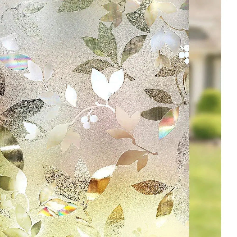 3D Regenbogen Fensterfolie 75/90cm – UV-Sichtschutz, Wärmeisolierend, Dekor