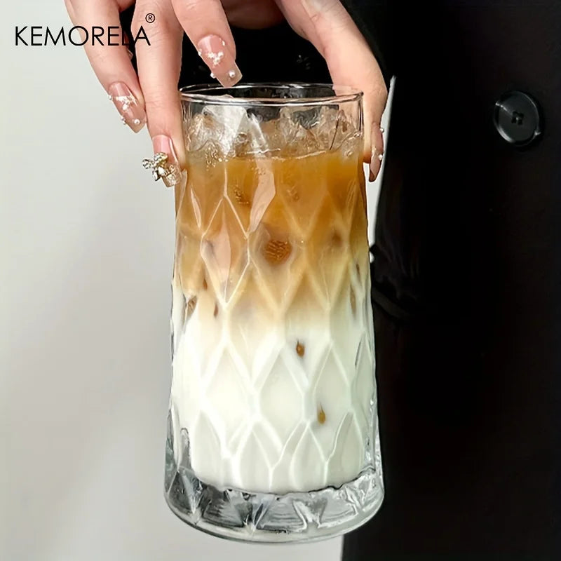 Vielseitige 500 ml Eiskaffeetasse aus umweltfreundlichem Glas – elegant - robust