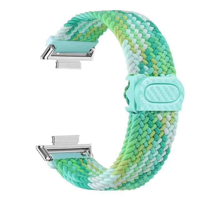 Sportlich - Robust: Geflochtenes Nylonarmband für Huawei Watch Fit 2 Komfort