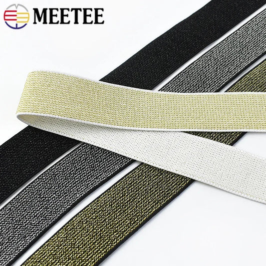 Glitzerndes elastisches Band fuer naehzubehoer und DIY Projekte