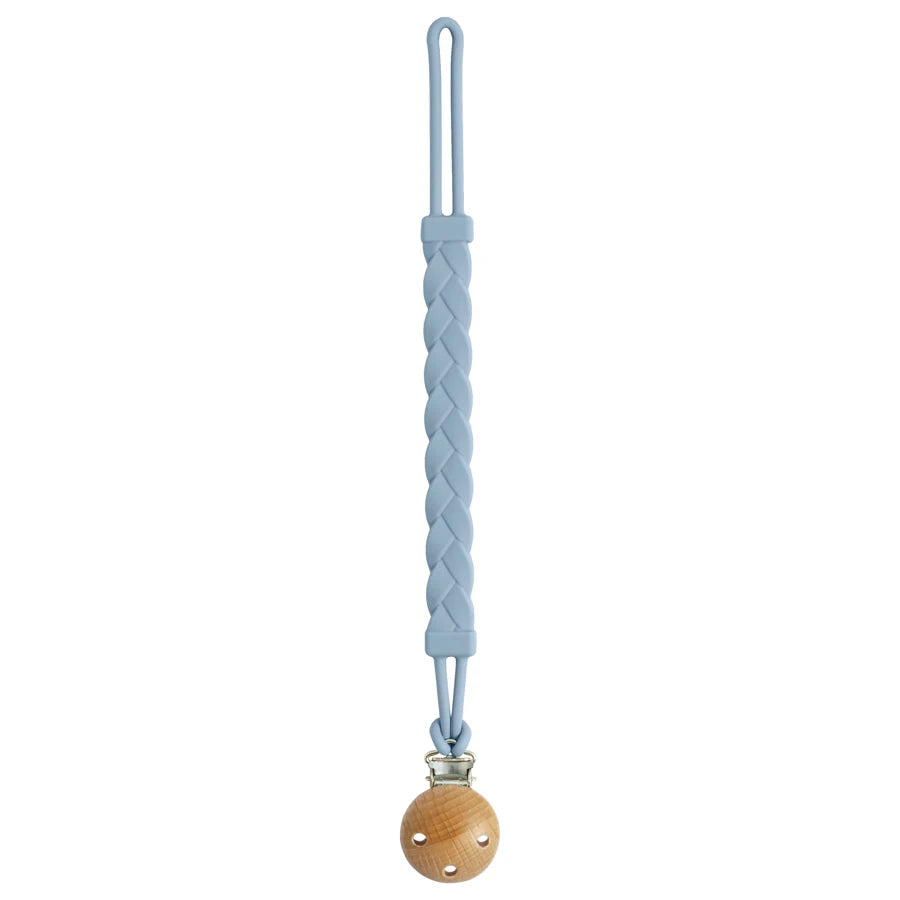 BPA-freie Silikon Beißring Kette Baby Schnuller Clip Tragbar 0-6 Jahre