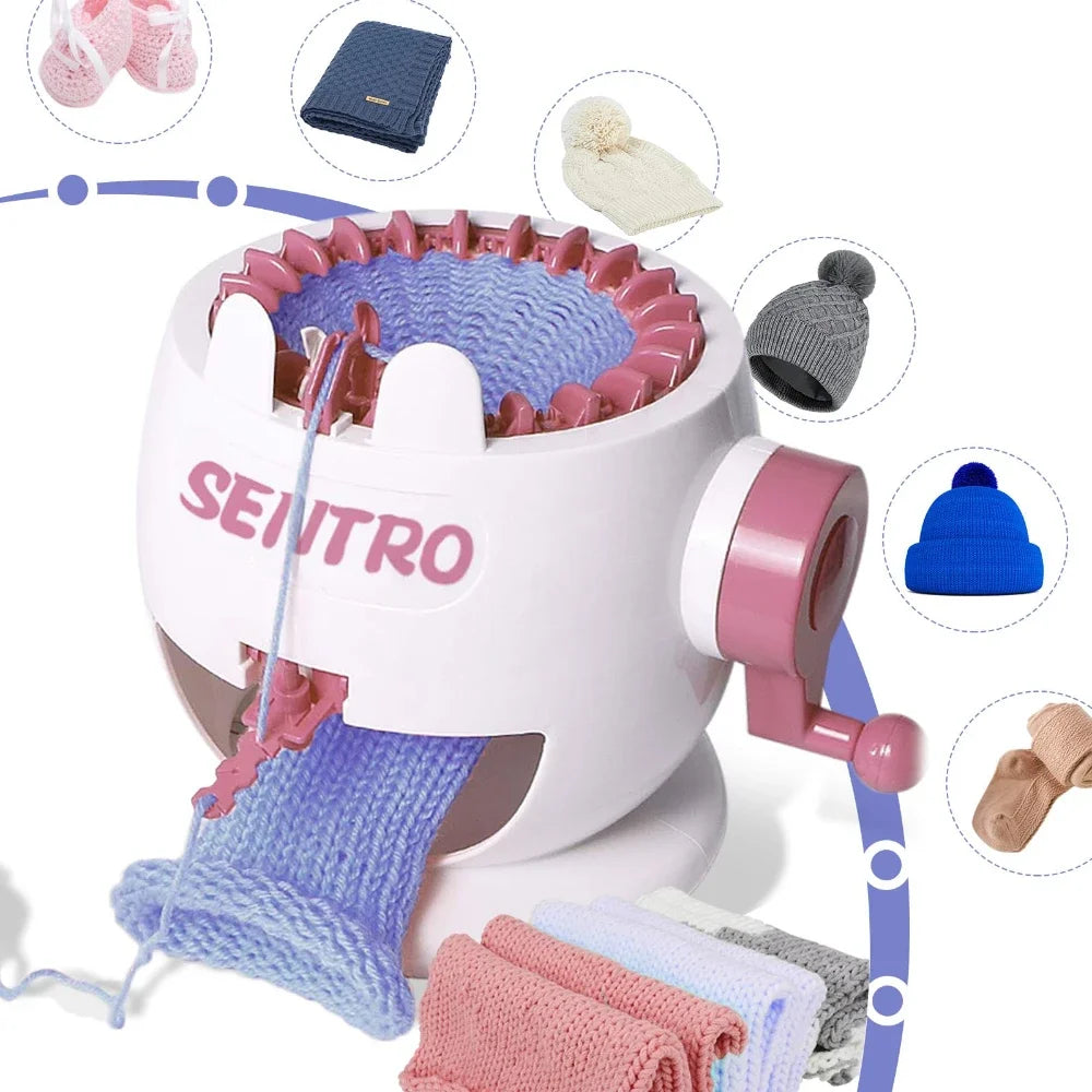 Schnell - Einfach Stricken: Automatische 22-Nadel Strickmaschine mit Zubehör