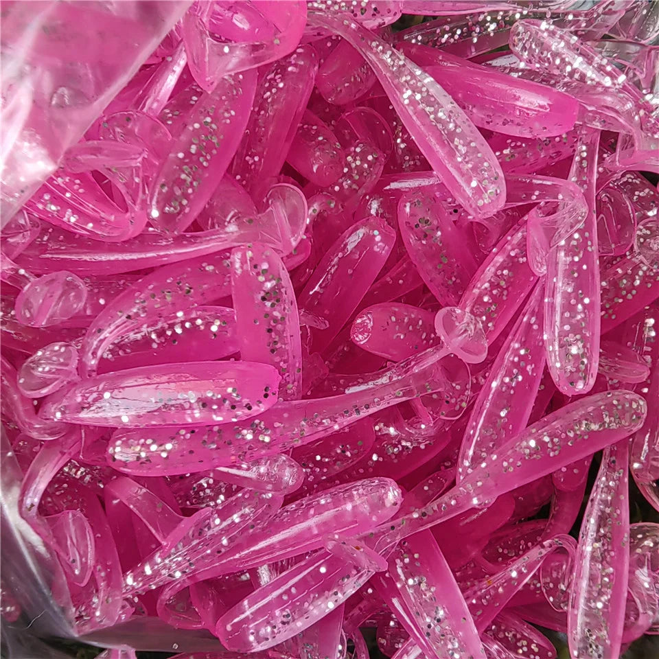 Effektive 50er Micro Köder mit T-Schwanz, 35mm/0,35g – Perfekt für Bass - Hecht