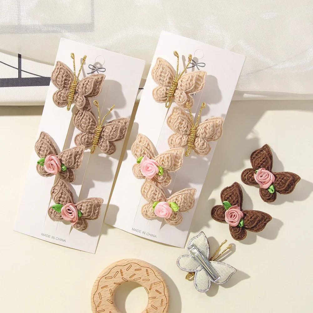 Handgefertigte Haarspangen für Mädchen – Woven Bow Clips