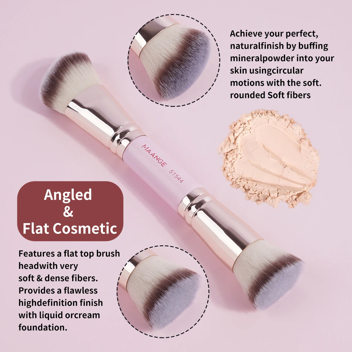 4-teiliges Make-up-Pinsel-Set mit Box – weich, präzise - perfekt für Reisen